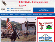 Tablet Screenshot of ellicottvillerodeo.com